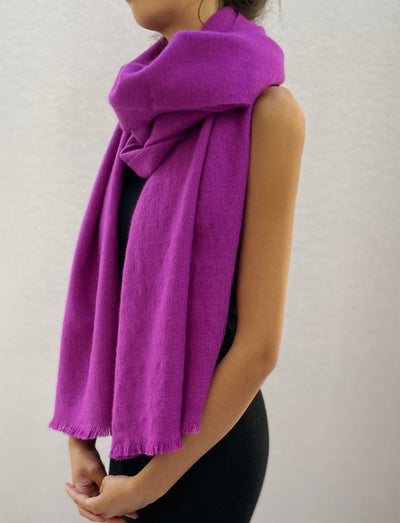 Kitty scarf purple