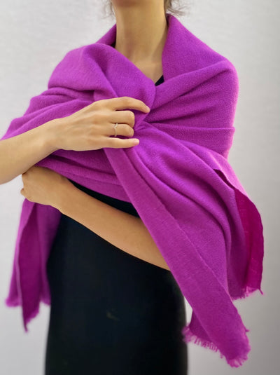 Kitty scarf purple magenta