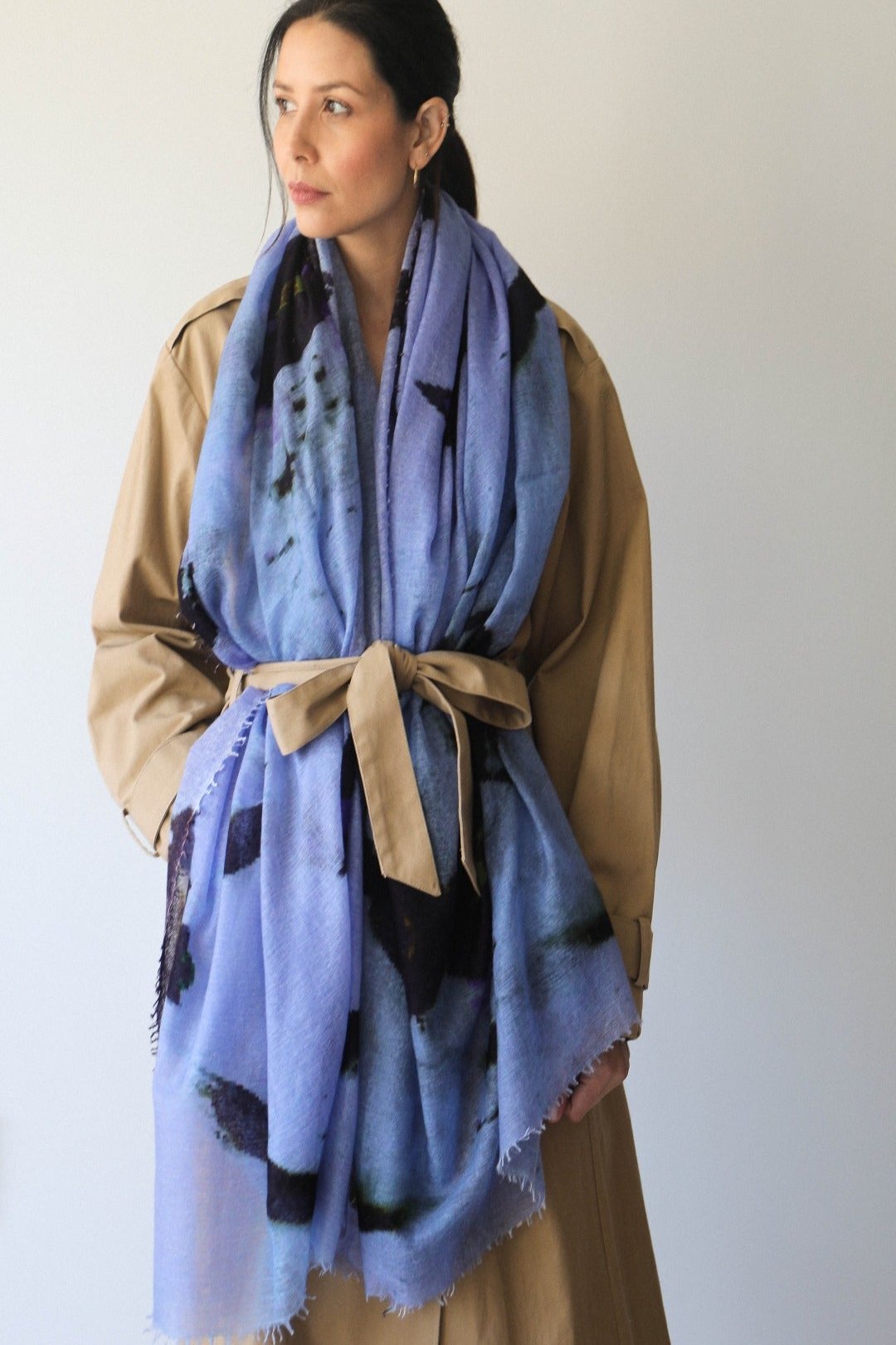 dominga pale scarf blue