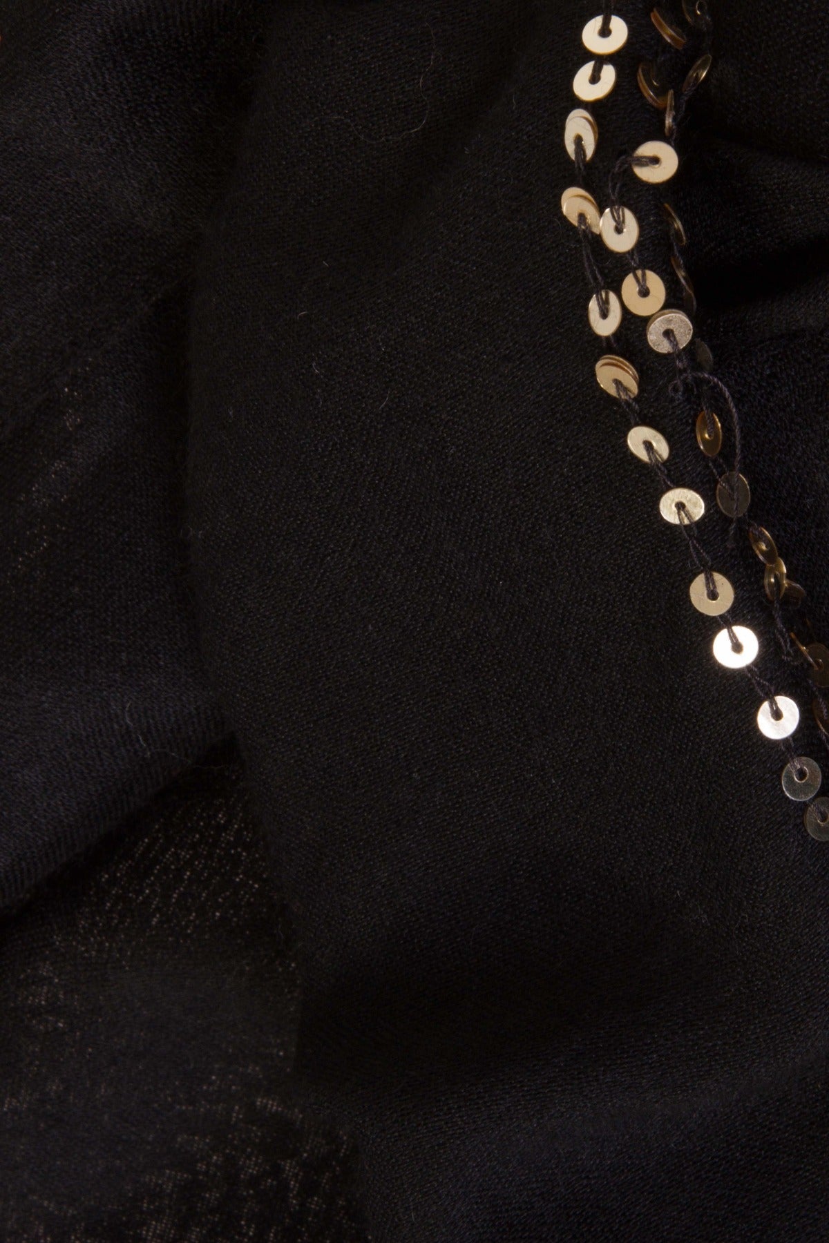 sparkle black gold scarf wrap
