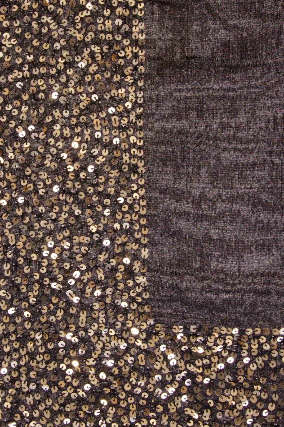swatch sparkle scarf black gold sequins