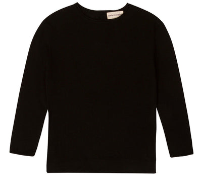 suzanne black sweater with 3/4 sleeves